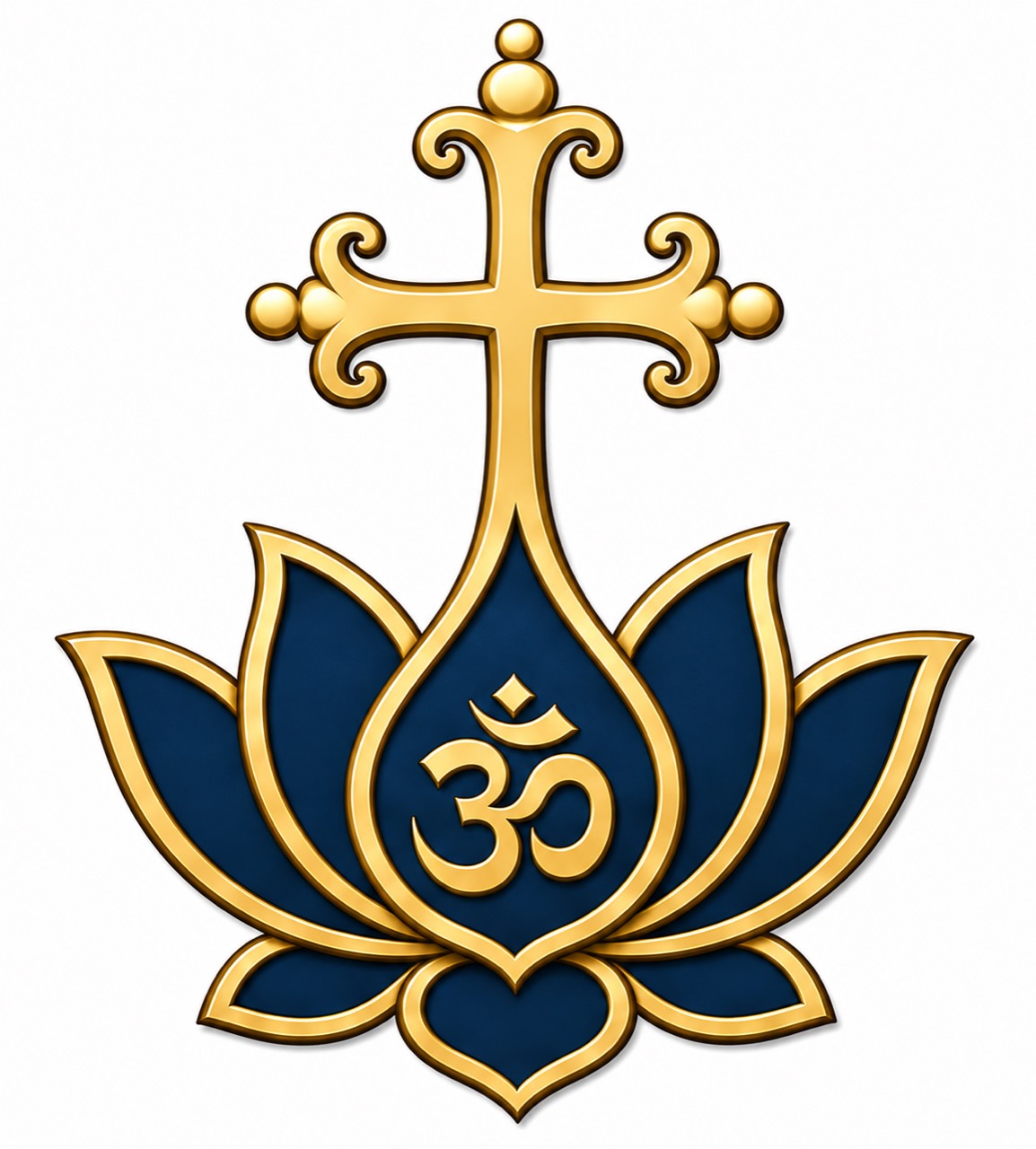 Light of the Spirit Press lotus-cross logo